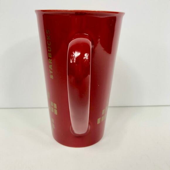 2014 Starbucks Red/Gold Holiday Christmas Tree Mug 17.8 Oz - Picture 4 of 8
